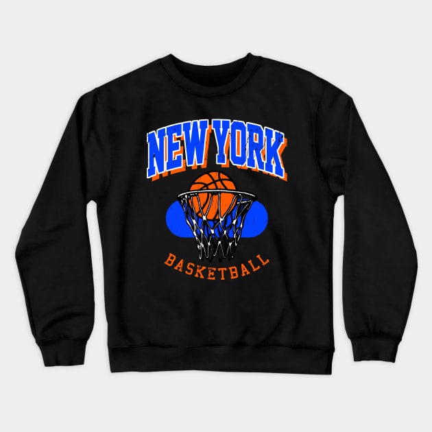 Vintage New York Basketball Crewneck Sweatshirt by funandgames